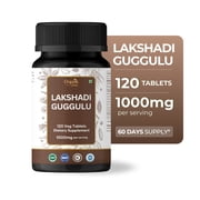 ORGANIC SPREE Lakshadi Guggulu 120 Tablets - Ayurvedic Formulation - Certified and Vegetarian
