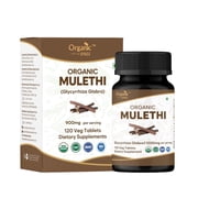 ORGANIC SPREE Mulethi Licorice Root 120 Tablets   USDA Organic Certified