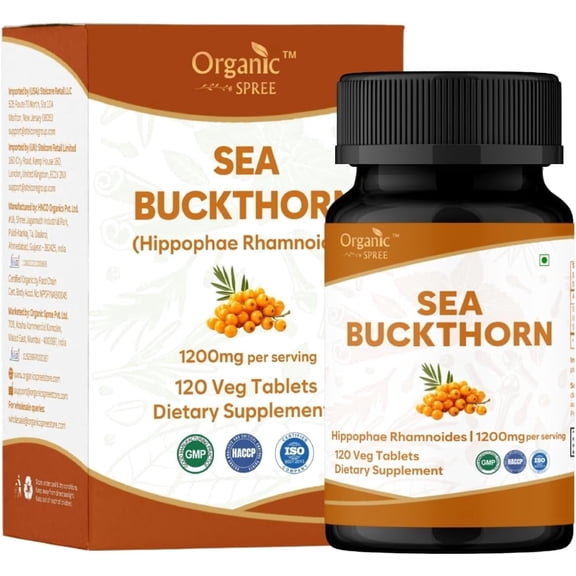 ORGANIC SPREE Sea Buckthorn(Hippophae Rhamnoides) 120 Tablets