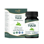 ORGANIC SPREE Tulsi Holy Basil 120 Tablets   USDA Organic Certified