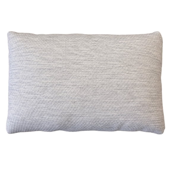 ORGANIC TEXTILES Organic Shredded Latex Bed Pillow with Heather Gray Cotton Cover - For Sleeping, Head Support, Side Back Stomach Sleeper, Soft and Breathable - (Travel Size)