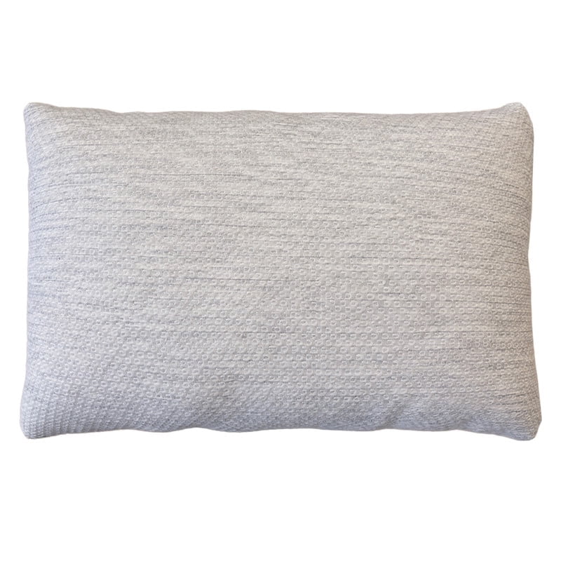 ORGANIC TEXTILES Organic Shredded Latex Bed Pillow with Heather Gray Removable Cotton Cover - For Sleeping, Head Support, Side Back Stomach Sleeper, Soft and Breathable - (Standard Size)