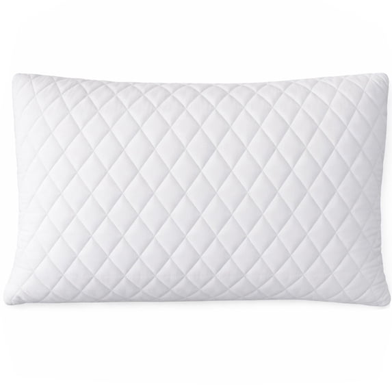 ORGANIC TEXTILES Organic Shredded Latex Bed Pillow with Quilted Removable Cotton Cover - For Sleeping, Head Support, Side Back Stomach Sleeper, Soft and Breathable - (Standard Size)