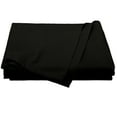 thumbnail image 1 of ORGANICTUNE 1800 Count Luxury Microfiber Flat Sheet, Extra Soft and Cozy, Wrinkle, Fade, Stain Resistant Bed Top Sheet, Black, King, 102"x105", 6 Pack, 1 of 5