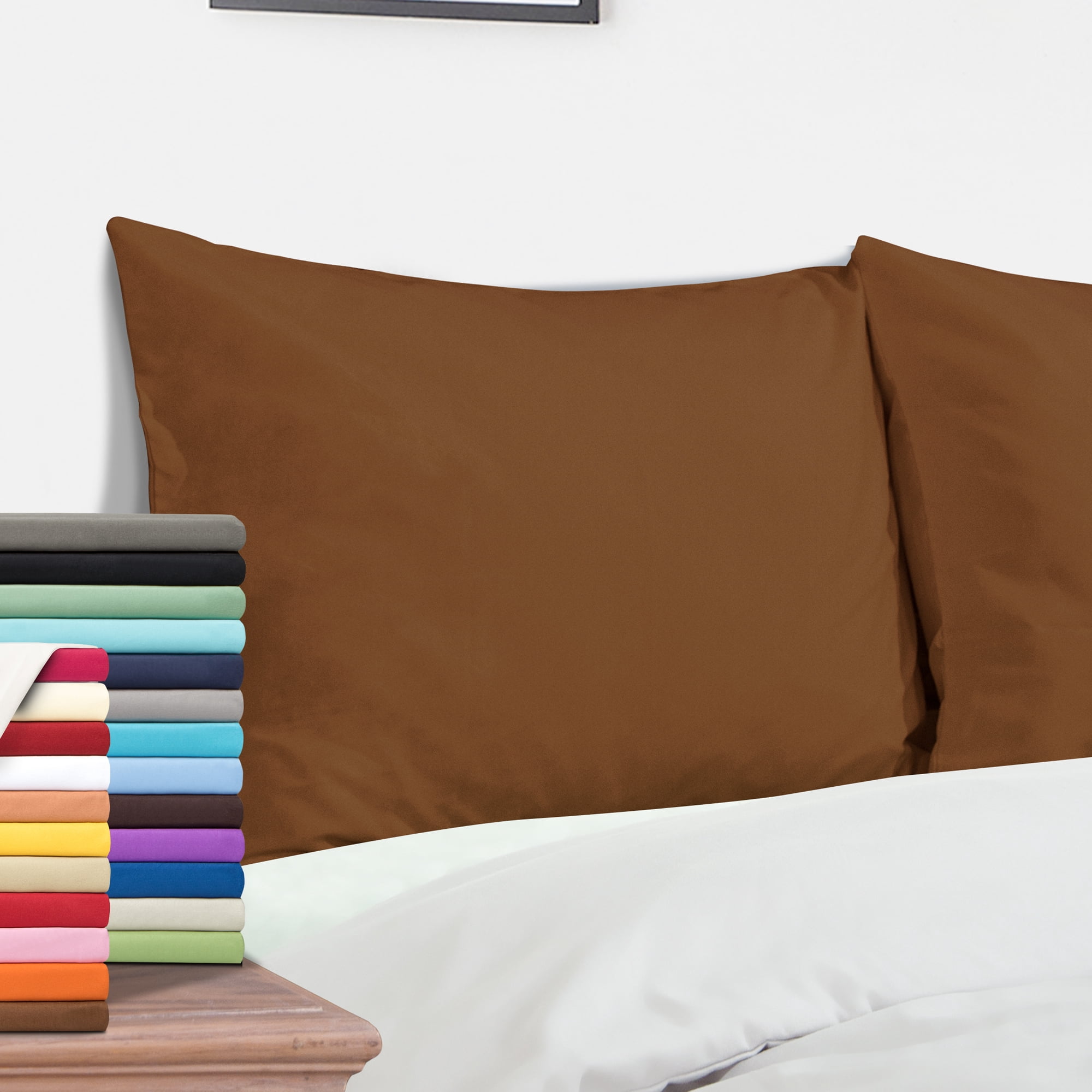 Hafaa Pillow Cases 4 Pack Easy Care Soft Brushed Microfiber