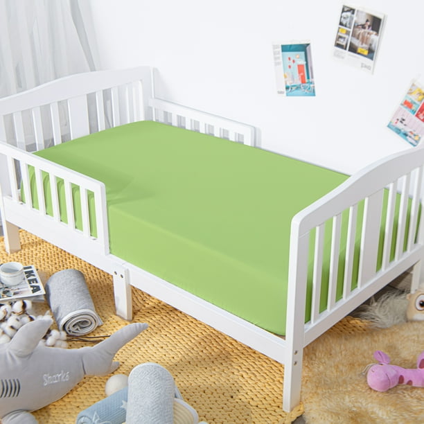 Organictune 2 Pack Microfiber Easy Care Fitted Crib Sheet Ultra Soft and Cozy Toddler Sheet for Baby Boys and Girls Sage Green 28 x 52 Walmart Business Supplies