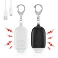 thumbnail image 1 of ORIA 2pcs Personal Alarm Siren 130dB Safesound Personal Alarms for Women Keychain with LED Light, Emergency Self Defense for Kids & Elderly, Security Safe Sound Safety Siren, Blsck&White, 1 of 7