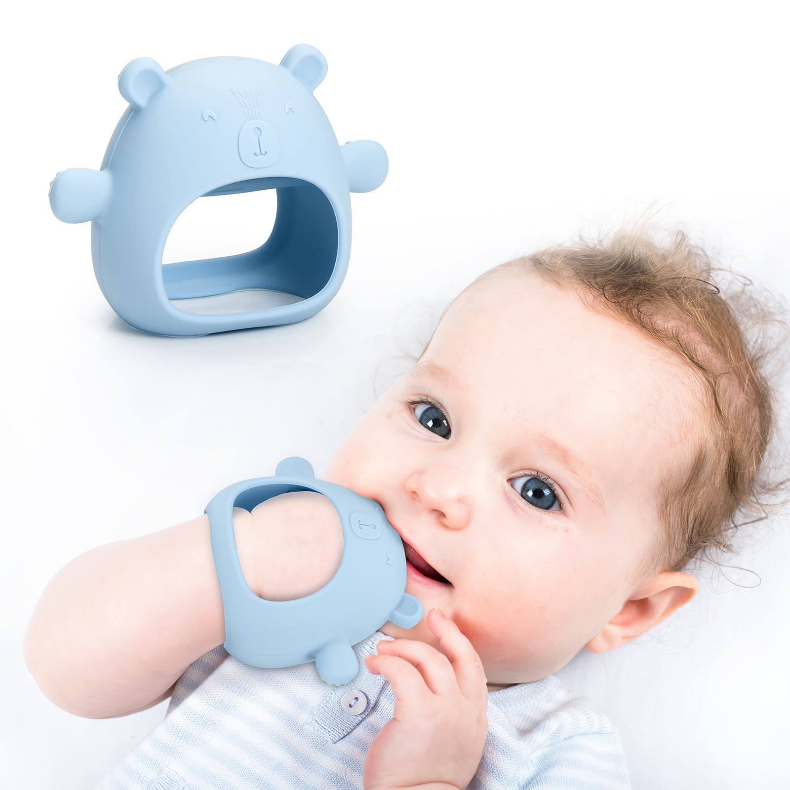 ORIA Baby Teething Toy for 3 months 2 years old Baby Chew Toys for Sucking Needs Hand Pacifier for Breast Feeding Babies Car Seat Toy for New Born Pink Walmart