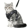 thumbnail image 1 of ORIA Cat Harness and Leash for Walking, Escape Proof Adjustable Cat Vest Harnesses, Easy Control Breathable Reflective Strips Jacket, Soft Harness for Puppy Small Medium Large Cats, Black(XXS), 1 of 10
