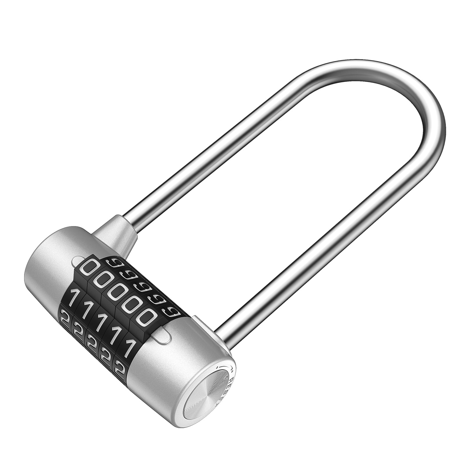 Locks, Combination Padlock 4 Digit Re-settable Padlocks for Gate Home  Office Warehouse Gym Locker Toolbox Storage Box Silver