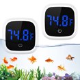 thumbnail image 1 of ORIA Digital Aquarium Thermometer, LED Fish Tank Thermometer for Fish Axolotl Turtle Aquatic Pet Plants(2 Pcs), 1 of 10