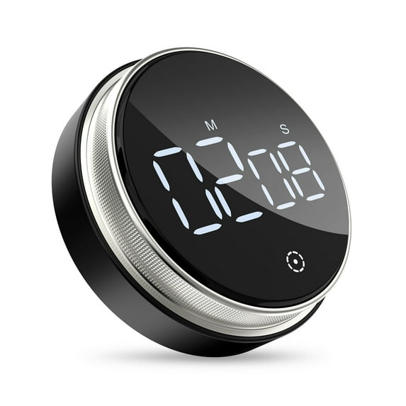 ORIA Kitchen Timer, Digital Kitchen Timer Big Digits, Loud Alarm, Magnetic Backing, for Sport, Cooking Baking(Silver)