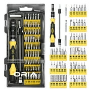 ORIA Precision Screwdriver Kit, 60 in 1 with 56 Bits Screwdriver Set, Magnetic Driver Kit, Yellow