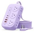 thumbnail image 1 of ORICO 10-in-1 Desktop Power Strip, Upgraded USB C Charging Station with GaN Technology, 6 AC Outlets, 4 USB Ports (2 USB C, 20W PD), Surge Protector, Flat Plug, 5 Colors – For Home Office Dorm(15FT), 1 of 8