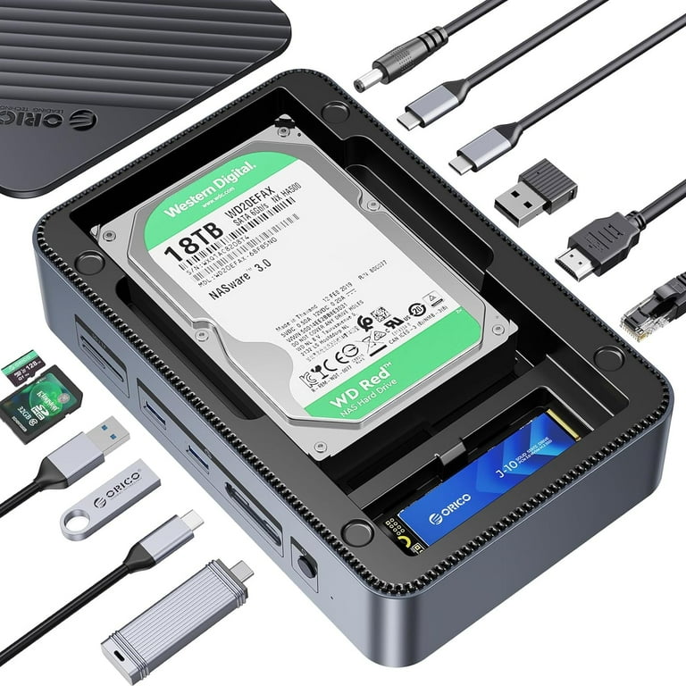 ORICO inch NVMe SATA SSD Enclosure with 12-in-1
