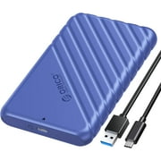 ORICO 2.5'' Hard Drive Enclosure USB C to SATA III Portable External Hard Drive Enclosure Case for 7/9.5mm SSD HDD,Support 6TB & UASP