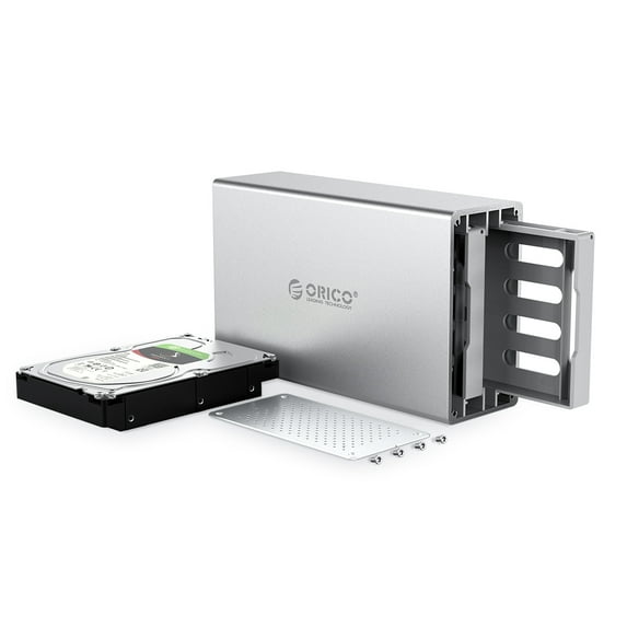 ORICO 2 Bay External Hard Drive Enclosure Max 32TB Aluminum 5Gbps USB3.0 HDD Docking Station Enclosure for 2.5''/3.5'' HDD SSD