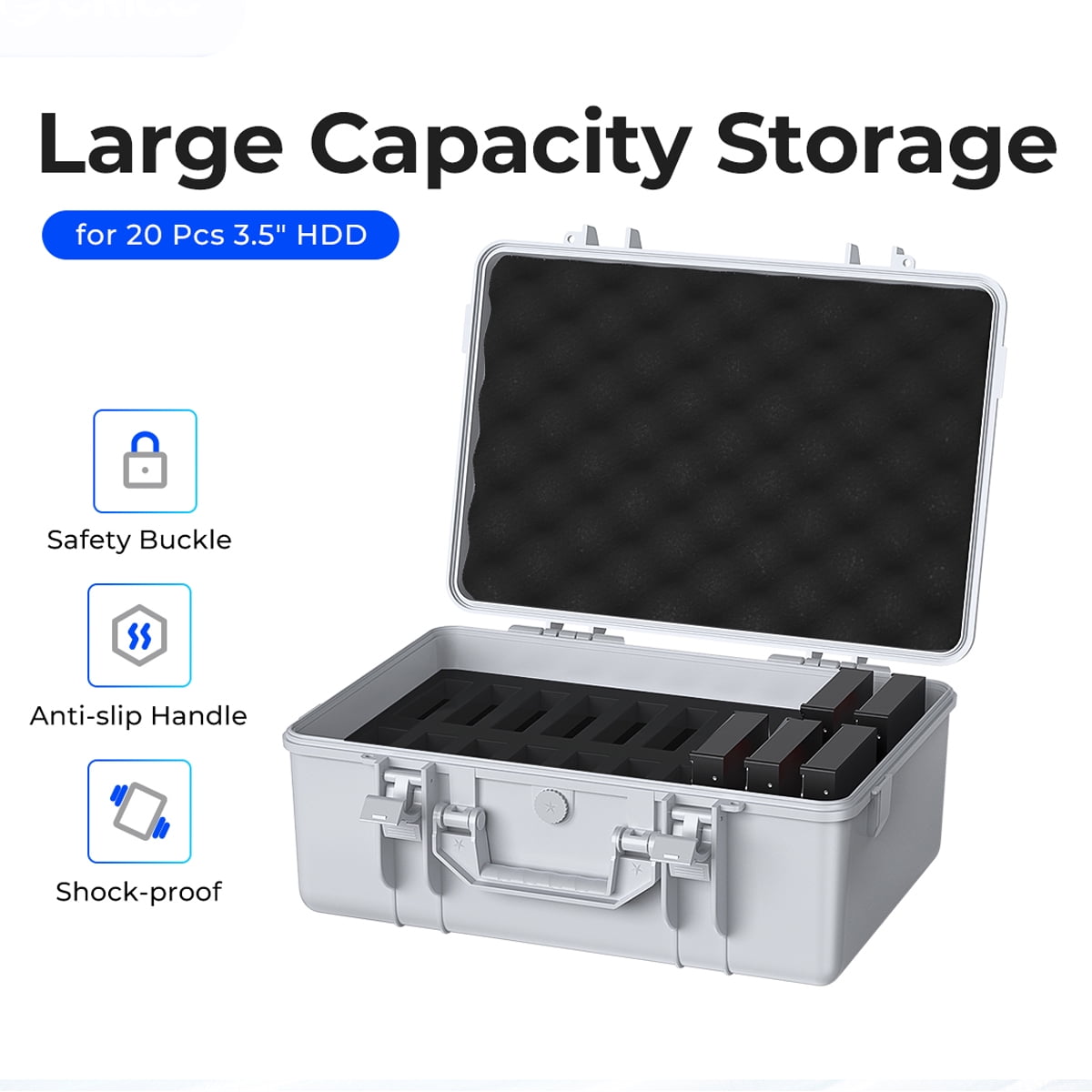 Protective Case Multiple External Hard Drive Case ORICO 20 Bay