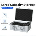 thumbnail image 1 of ORICO 20 Bay 3.5 Inch Electronic Organizer Portable Hard Drive Carrying Case with Foam External HDD/SSD Storage Case Box Multi-Protection Travel Case Shockproof Waterproof Compatible with WD HDD, 1 of 10