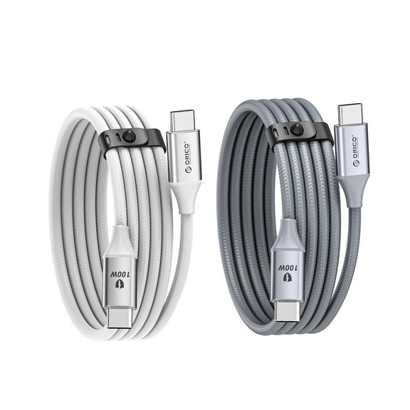 ORICO 2Pcs/set PD 60W USB C Cable Fast Charging Type C 20V5A Woven Design for iPhone15 Pro