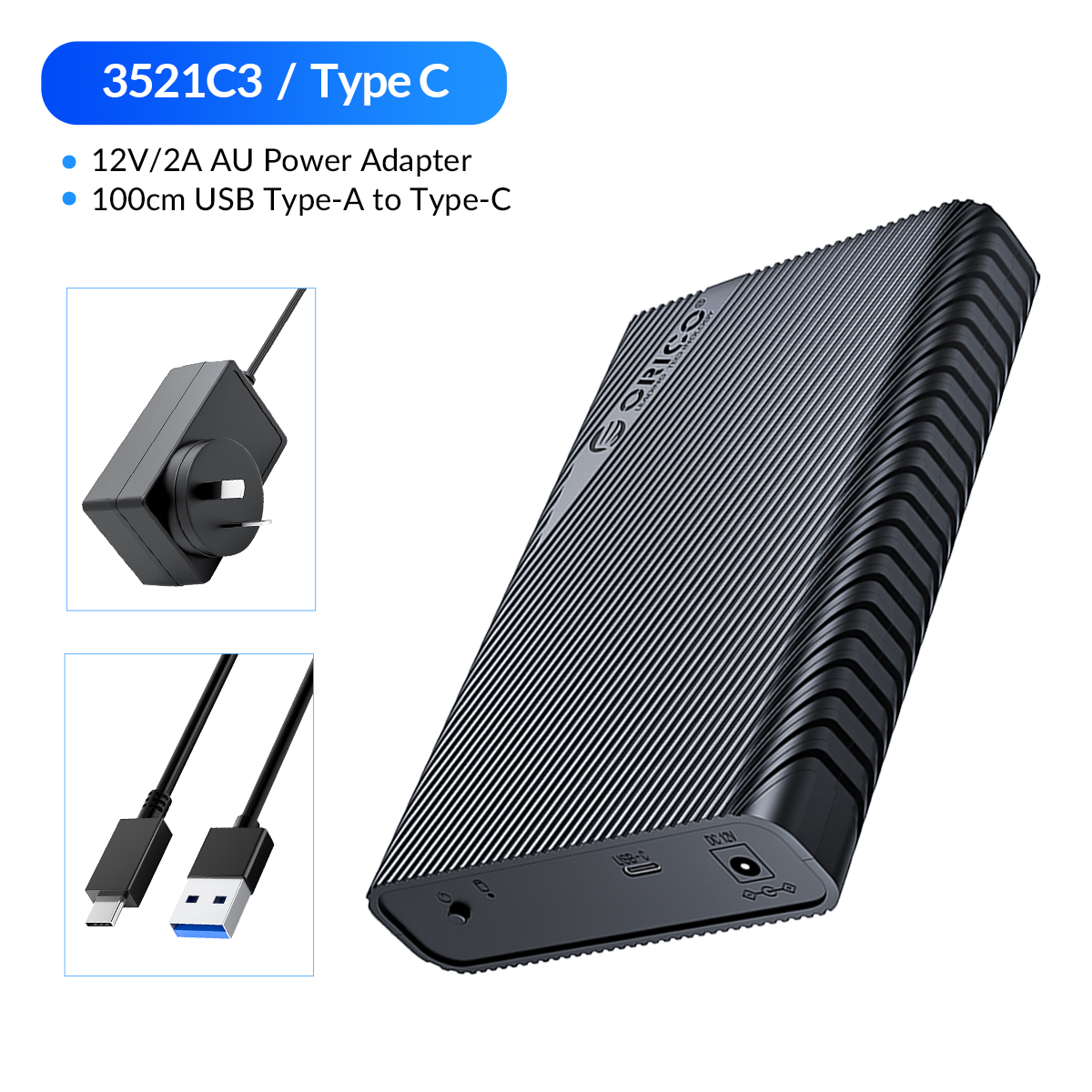 ORICO 3.5 inch External Hard Drive Enclosure USB 3.0 to SATA 3.0 Hard