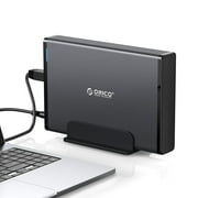 ORICO 3.5 inch Hard Drive Enclosure 5Gbps SATA to USB 3.0 Enclosure Aluminum External Hard Disk Enclosure SSD/HDD Enclosure Case Max 16Tb with 12V2A Power Adapter & UASP for Xbox（No Drive）