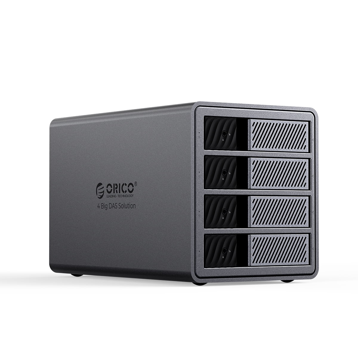 ORICO 4 Bay SATA Hard Drive Docking Station for 3.5" HDD/SSD Hard Drive Enclosure USB3.0 5Gbps DAS PRO 150W Power Build-in Cooling Fan for Business User Aluminum (9848RU3)