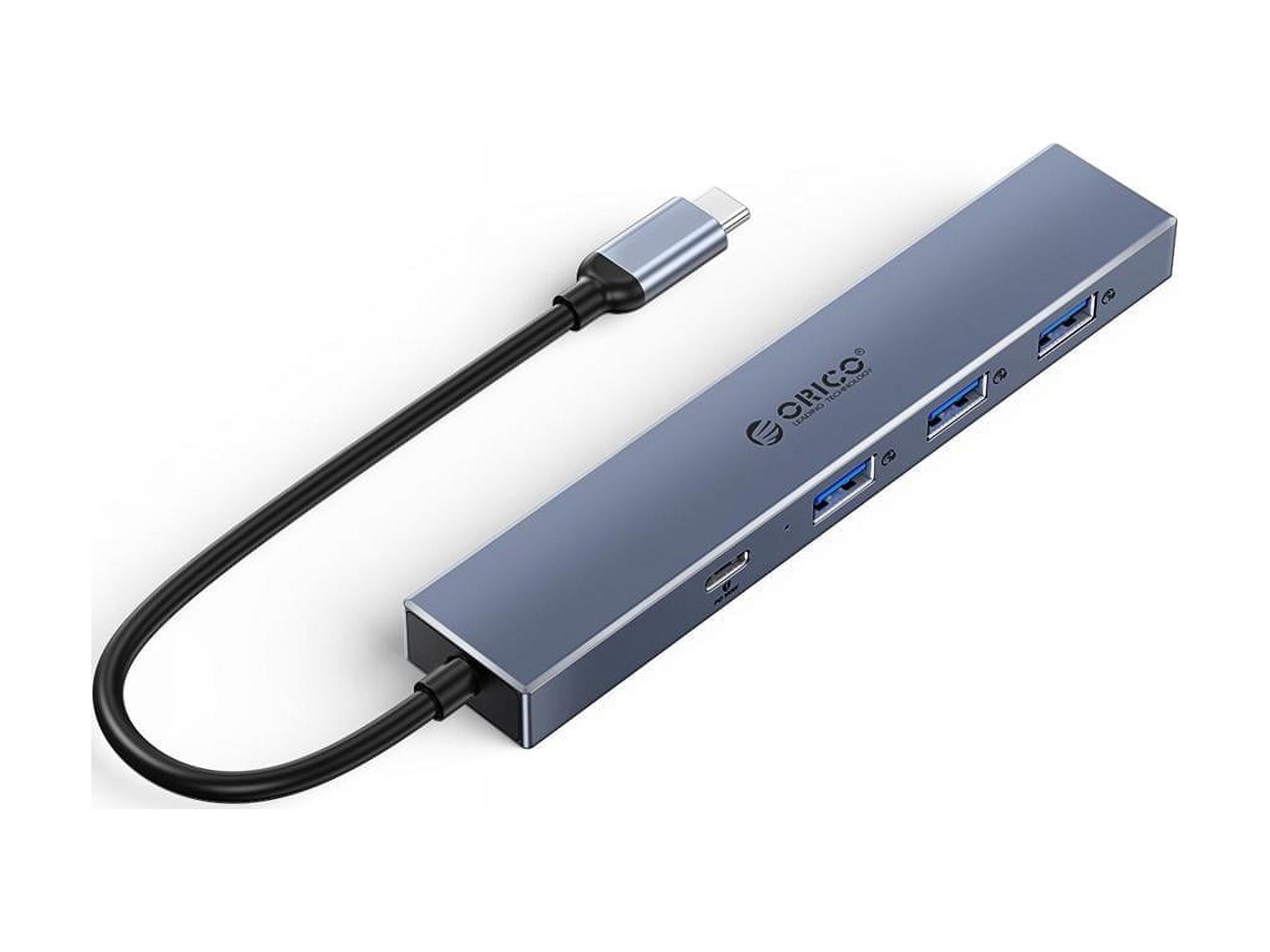 ORICO 4 Ports USB C Hub USB-A*3+PD100W*1 USB C Adapter Multiport USB Splitter for Laptop PC