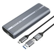 ORICO 40Gbps M.2 NVMe SSD Enclosure Built-in Fan Max 8TB External M.2 SSD Reader Adapter Compatible with Thunderbolt 3/4 USB3.2/31/3.0，with PD 100W USB C Cable(No Drive)
