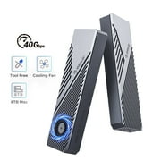 ORICO 40Gbps NVMe Enclosure USB4 External PCIe NVMe SSD Reader Built-in Cooling Fan 8TB Compatible with Thunderbolt 3/4 USB3.2/31/3.0(No Drive)