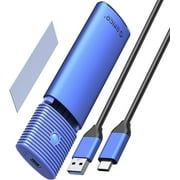 ORICO 4TB M.2 Enclosure SATA m.2 ssd enclosure USB 3.1 Type C 5Gbps External Hard Drive Enclosure Case for B+M/B Key SSD( 2280/2260/2242/2230)-Blue