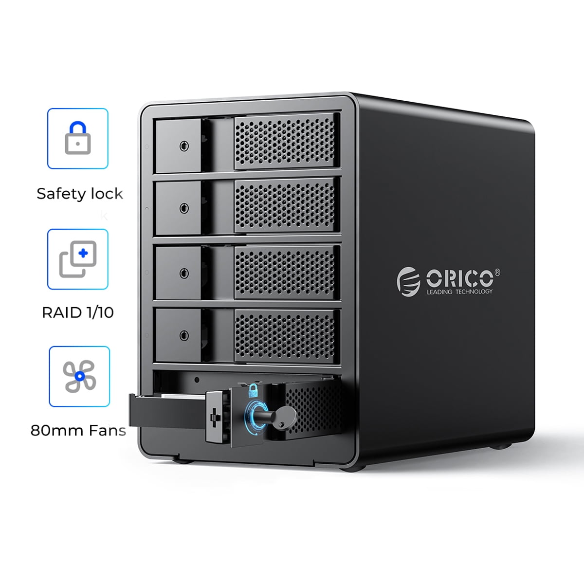 ORICO 5 Bay 3.5 inch External Hard Drive Enclosure RAID Hard Drive Docking Station USB 3.0 to