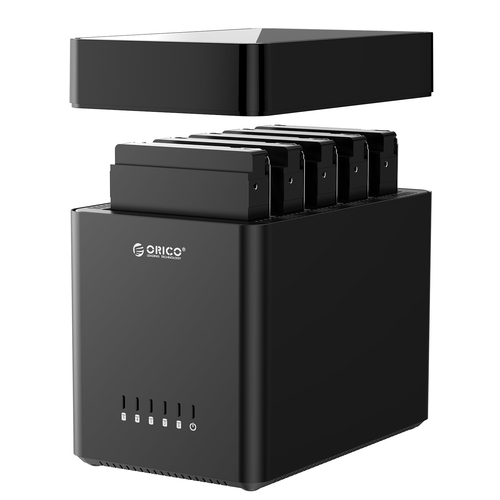 ORICO 5 Bay USB 3.0 to SATA External Hard Drive Enclosures 5*18TB 5Gbps Hard Drive Docking