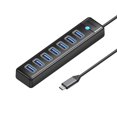 thumbnail image 1 of ORICO 7-Port USB C Hub 5Gbps Ultra-Slim Data USB C to USB 3.0 Adapter USB Splitter for Laptop, PC, MacBook, Mac Pro, Mac Mini, iMac, Xbox, Flash Drive, 1 of 15