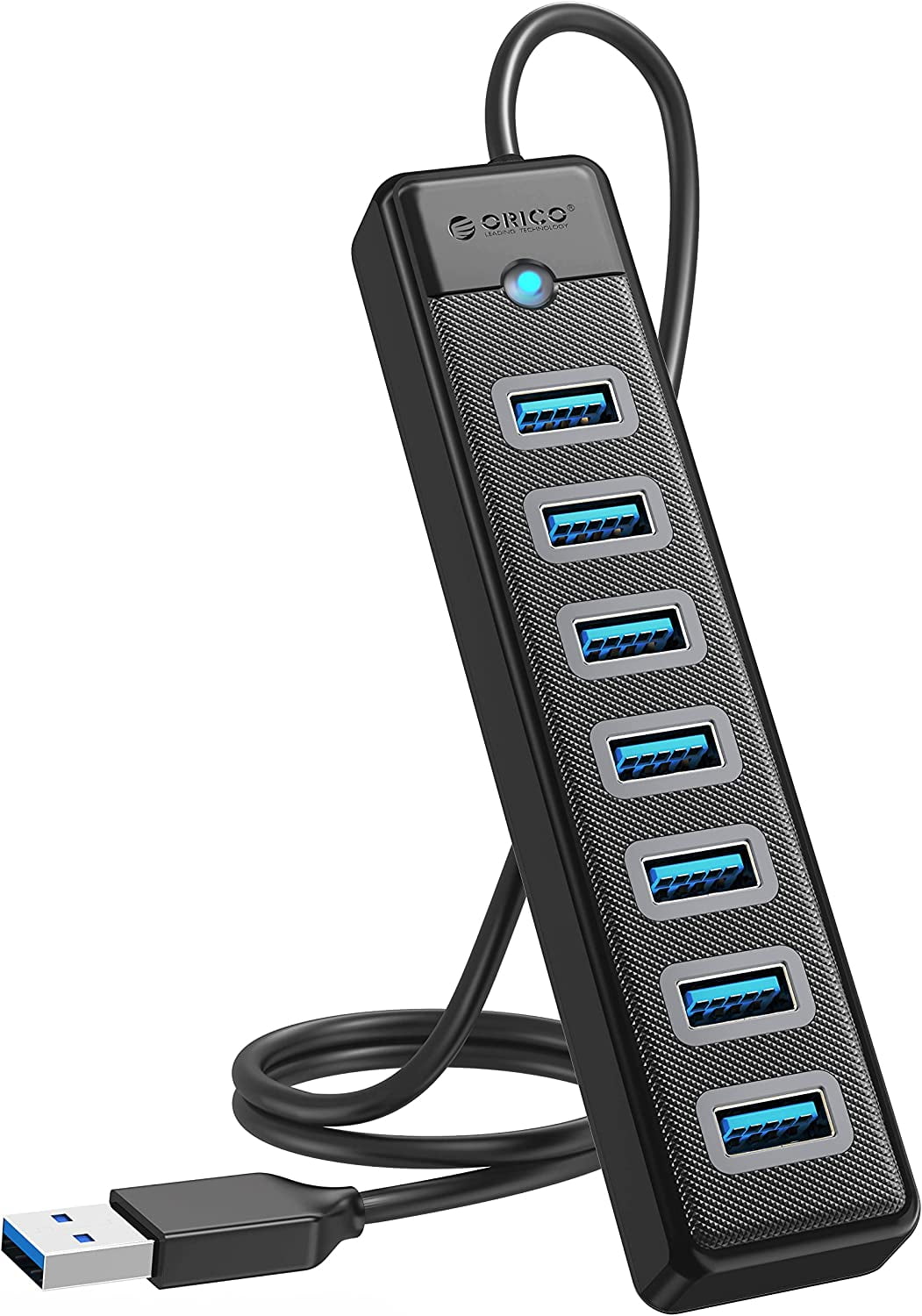 Unitek Hub USB 3.0 de 4 puertos, extensión USB de 4 pies de largo, divisor  de múltiples puertos con puerto de carga micro USB compatible con PC con