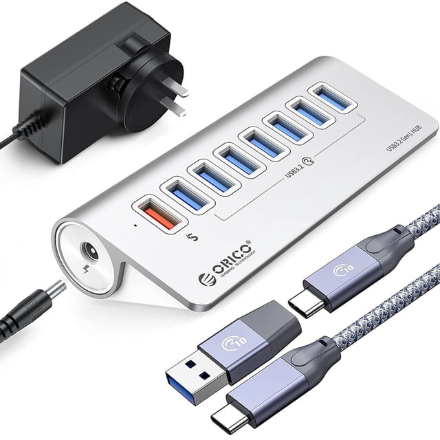 ORICO 7 Ports 5Gbps Powered USB Hub 3.0 with power supply(12V3A )USB ...