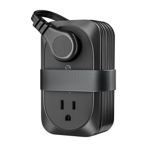 ORICO 7-in-1 Travel Power Strip Flat Plug Multi Plug Extension Cord Power Strip 4 Outlets 3 USB Charger Safety Protection for Cruise