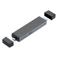 thumbnail image 1 of ORICO Aluminum 2 in 1 USB A Type-C Dual Interface M.2 SSD Case Support M2 NVMe M Key SATA NGFF M&B Key SSD Hard Disk Tool Free, 1 of 7