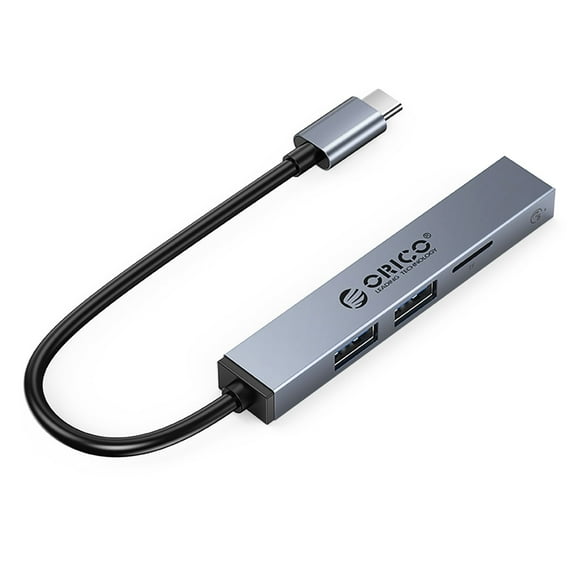 ORICO Aluminum Type C USB 3.0 HUB 4 Port Multi Splitter PD60W TF SD Reader OTG For Lenovo HUAWE Macbook PC Computer Accessories