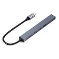 thumbnail image 1 of ORICO Aluminum Type C USB 3.0 HUB 4 Port Multi Splitter PD60W TF SD Reader OTG For Lenovo HUAWE Macbook PC Computer Accessories, 1 of 9