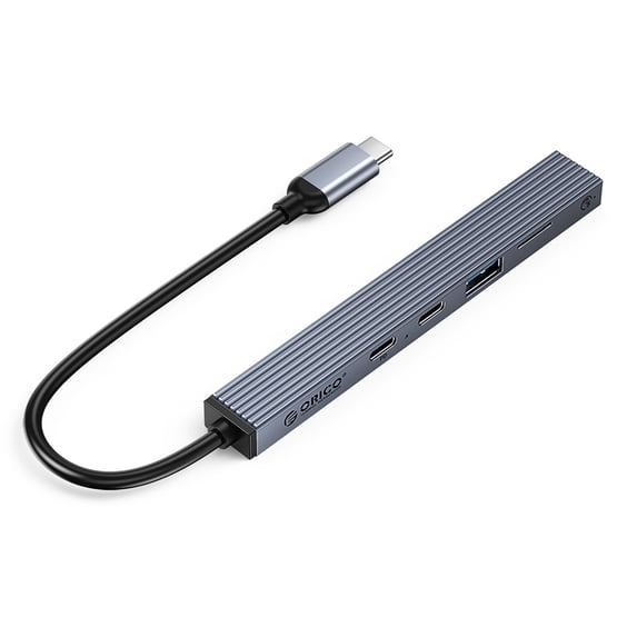 ORICO Aluminum Type C USB 3.0 HUB 4 Port Multi Splitter PD60W TF SD Reader OTG For Lenovo HUAWE Macbook PC Computer Accessories