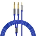 thumbnail image 1 of ORICO Audio Stereo Cable 3.5mm to 2*6.5mm Audio Cable Male To Male Connectors Blue 3.28Ft, 1 of 10