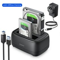 ORICO Dual Bay HDD Docking Station with Offline Cloning 5Gbps USB 3.0 to SATA III Hard Drive Enclosure Hard Drive Docking Station 2*20TB,UASP
