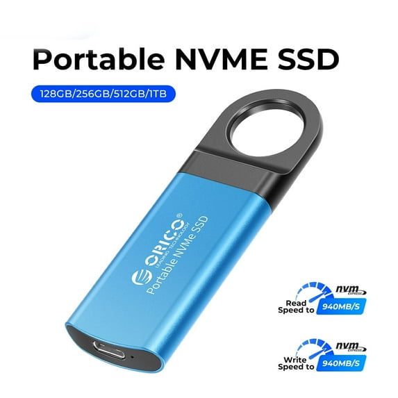 ORICO External Hard Drive 940MB/s Mini Portable SSD USB Type- C Solid State Drive for laptop