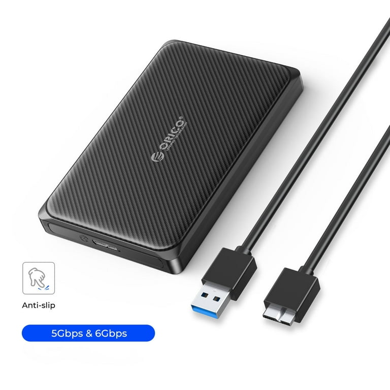 ORICO External Hard Drive Enclosure 2.5inch 5Gbps USB 3.0 to SATA III for  7/9.5mm HDD/SSD，Support up to 6Tb