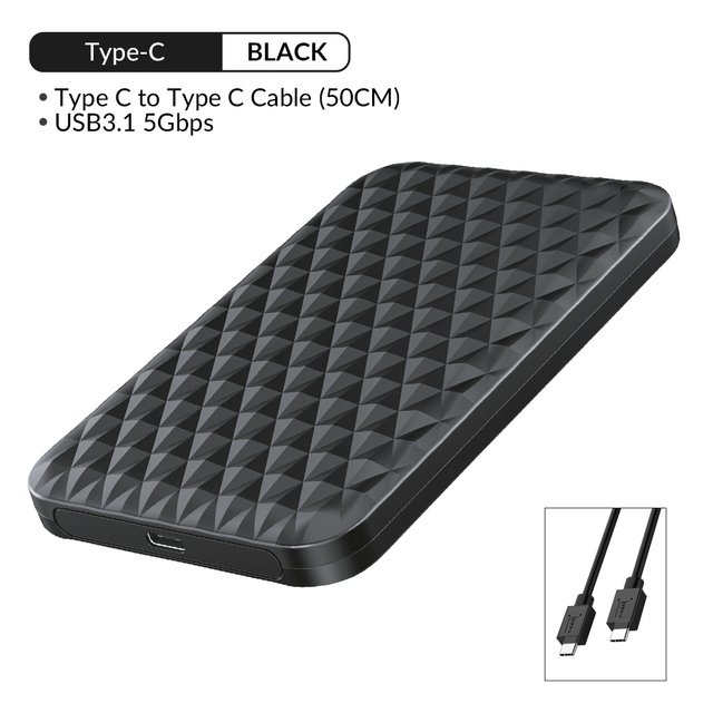 ORICO External Hard Drive Enclosure Ssd hd USB C 6Gbps HDD Case 2.5