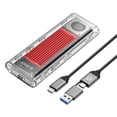 thumbnail image 1 of ORICO External M.2 Enclosure 4TB NVMe Enclosure Adapter 20Gbps Built-In Fan,for M Key, 1 of 15