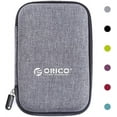 thumbnail image 1 of ORICO Hard Drive Case 2.5 inch External Drive Storage Carrying Bag Waterproof Shockproof with Inner Size 5.5x3.5x1.0inch for Organizing HDD and Electronic Accessories,Grey(PHD-25), 1 of 14