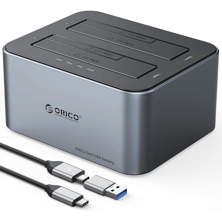 ORICO Hard Drive Docking Station with Offline Clone, Aluminum