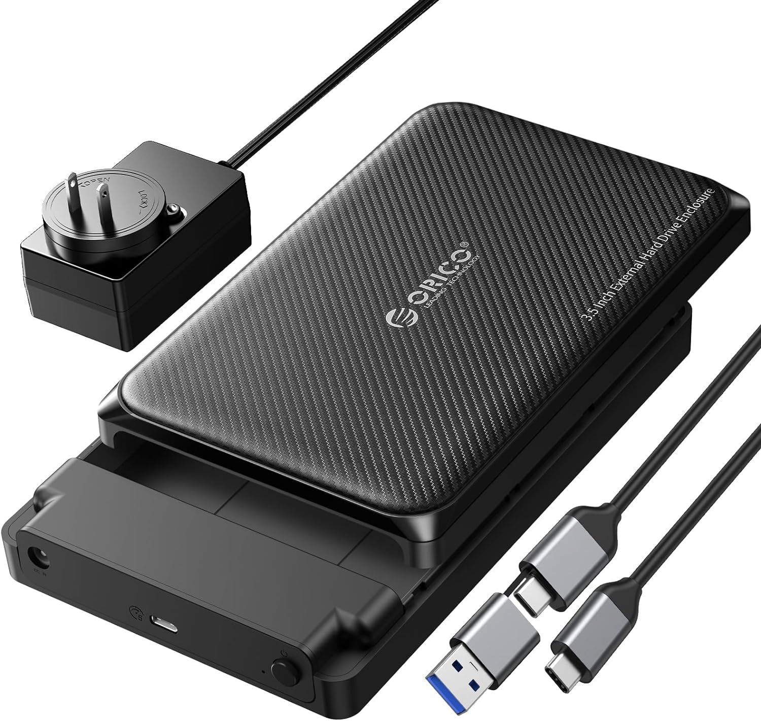 ORICO Hard Drive Enclosure 3.5, Tool Free USB 3.0 External Hard Drive